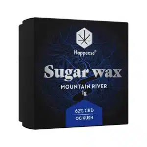 Happease Extracten Bergrivier Suiker Was 62% CBD (1g)